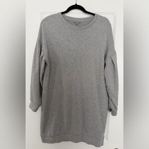 COS Classic Grey Crewneck Sweatshirt Dress - Size Small